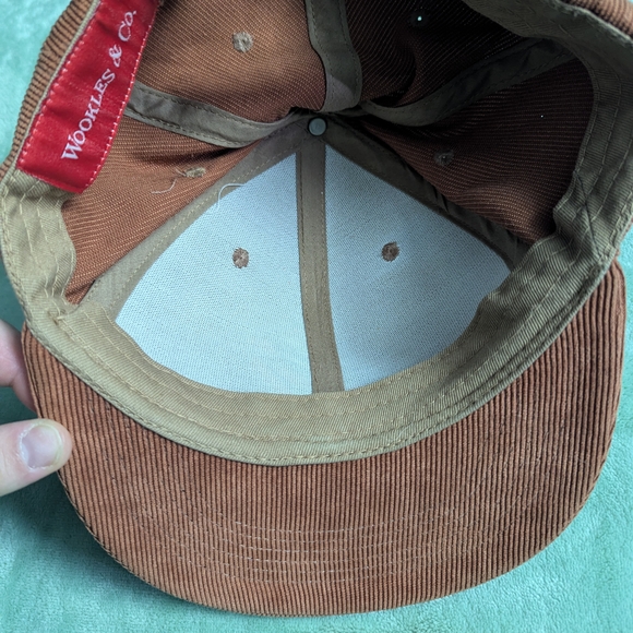 Wookless & Co. Antelope Corduroy Hat Rust Brown Snapback - Picture 4 of 6